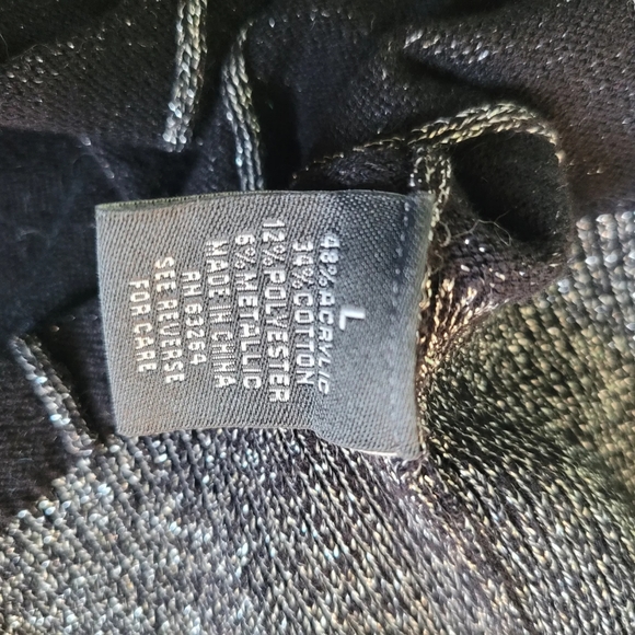 Vintage Metallic Sweater mock turtleneck - Picture 5 of 5